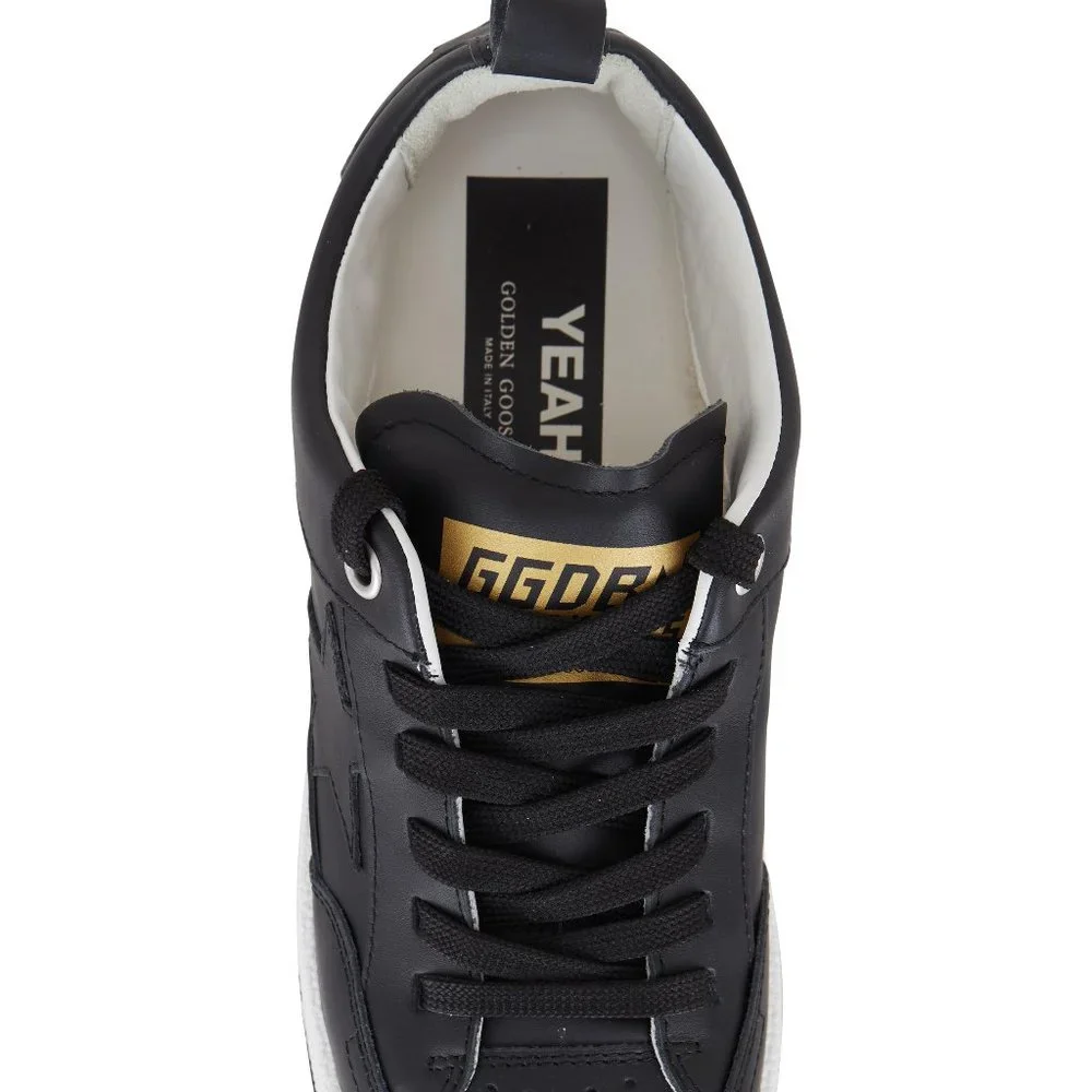NIB Golden Goose Yeah! Black Leather Sneaker, 39 - Picture 2 of 16